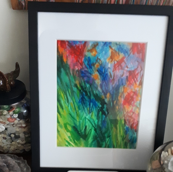 "Flourish" Original Framed Watercolour Painting - Picture 1 of 3